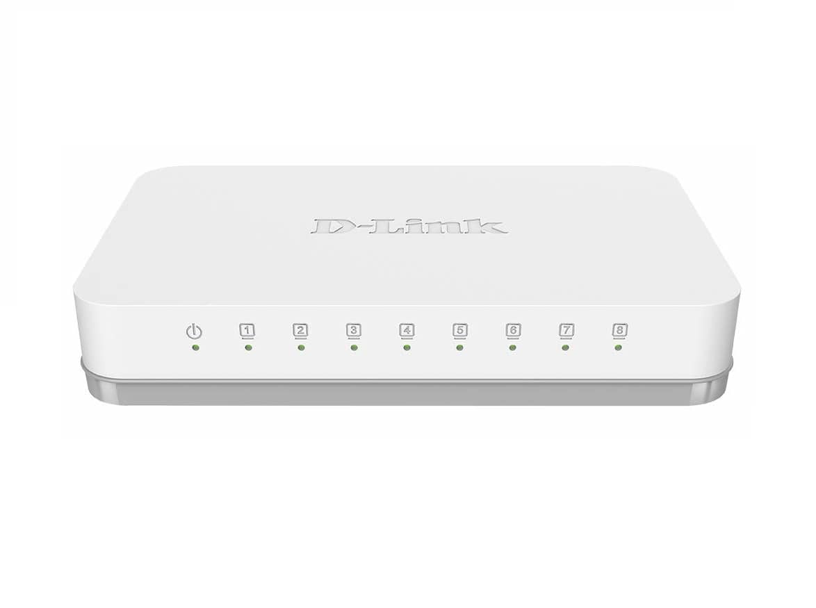 سوئیچ شبکه 8 پورت گیگابیتی و دسکتاپ دی لینک مدل DGS 1008A