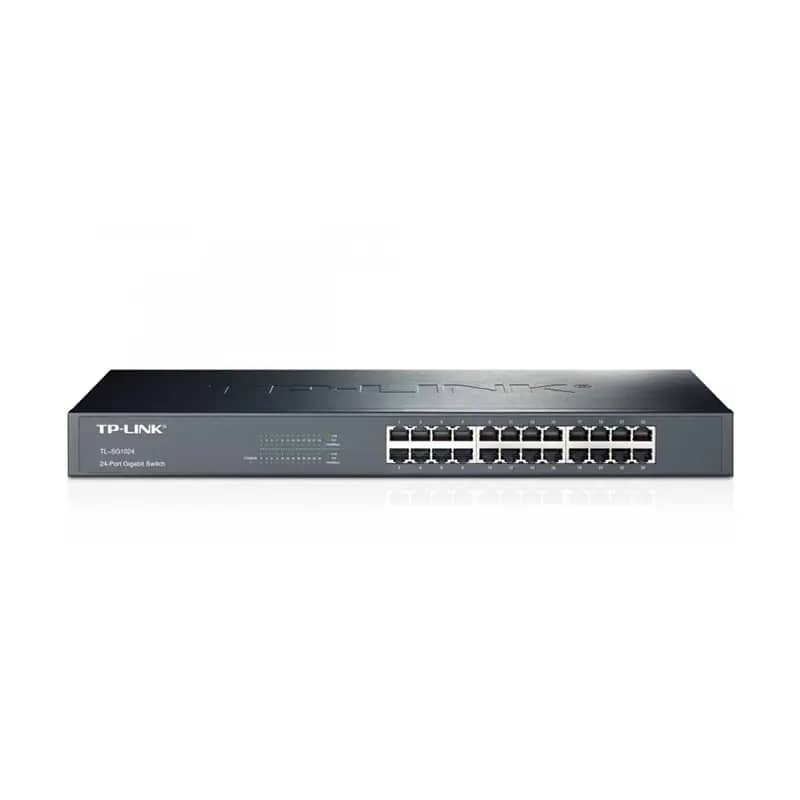 سوئیچ شبکه 24 پورت گیگابیتی و رکمونت تی پی لینک مدل TL SG1024