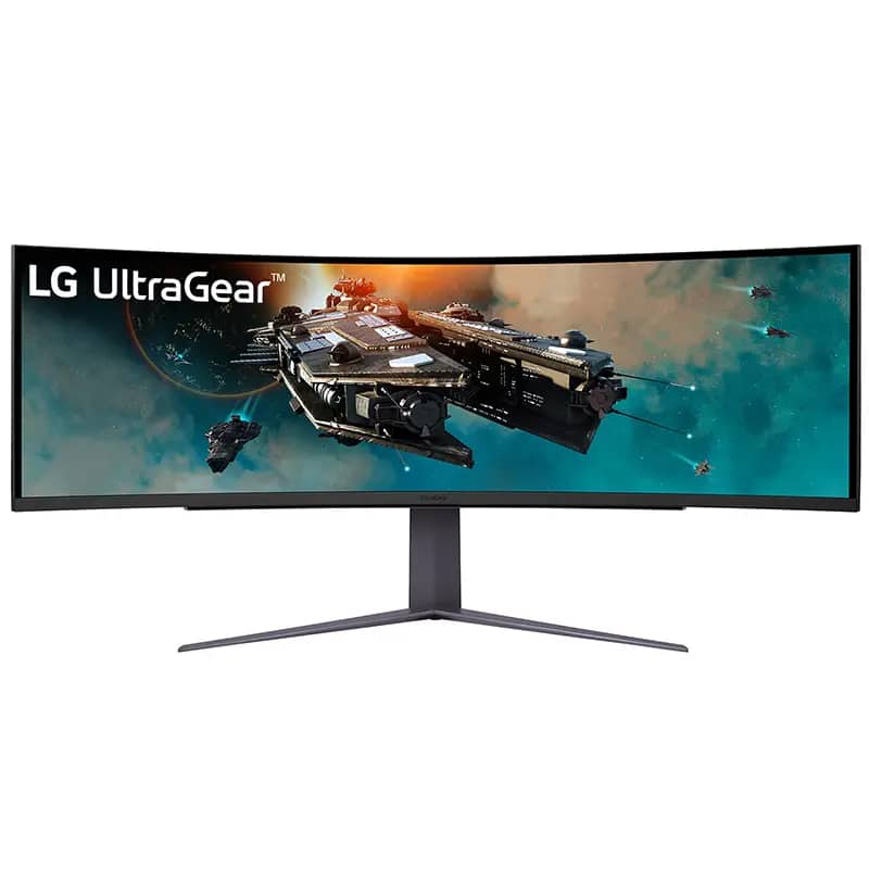 مانیتور مخصوص بازی ال جی مدل LG G 49GR85DC B سایز 49 اینچ منحنی