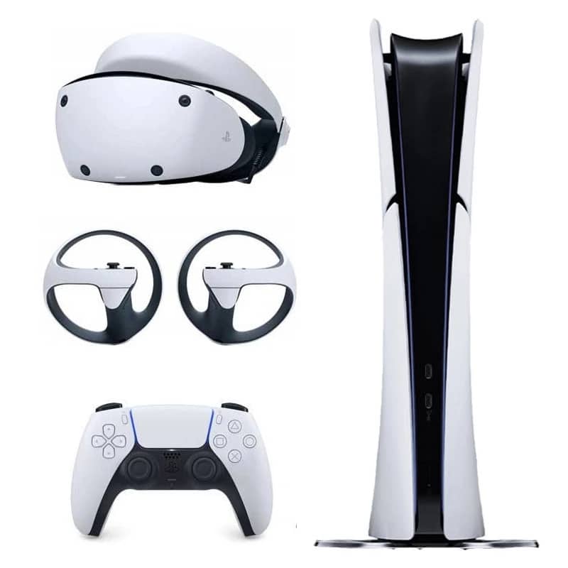 کنسول بازی سونی PS5 Slim Digital حافظه 1 ترابایت به همراه هدست VR2