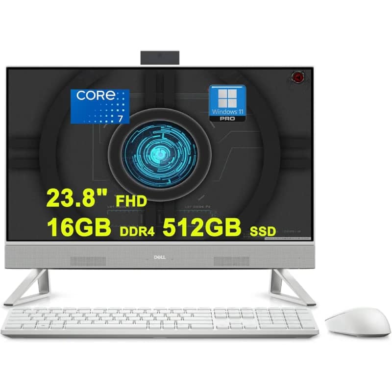 کامپیوتر آل این وان دل 23.8 اینچی مدل Dell Inspiron 5430 24 Intel Core7 16GB RAM 512GB SSD Intel Iris Xe Graphic