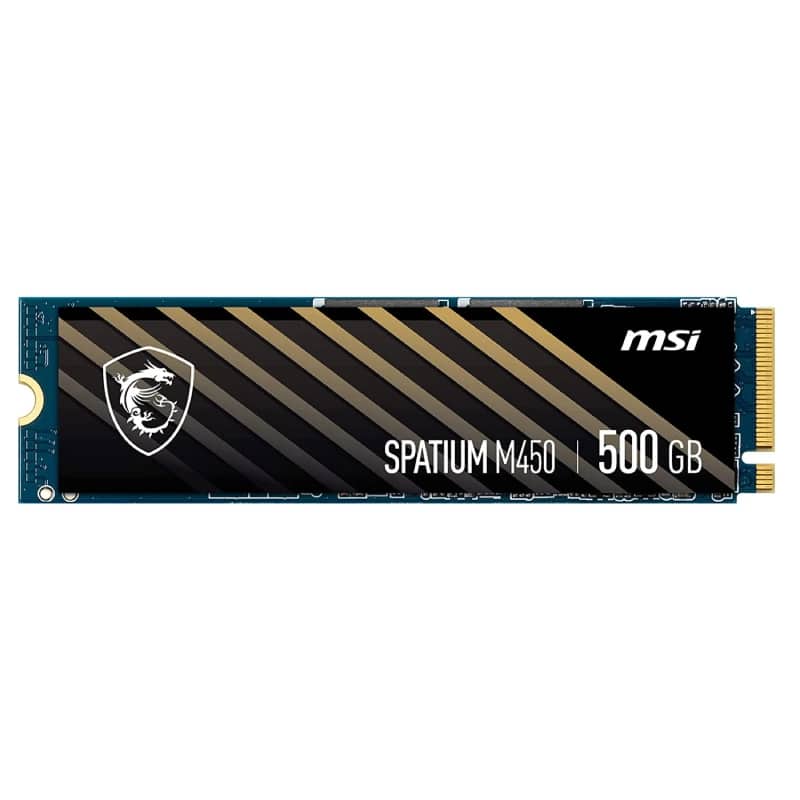 حافظه اس اس دی اینترنال ام اس ای مدل MSI SPATIUM M450 M.2 با ظرفیت 500 گیگابایت