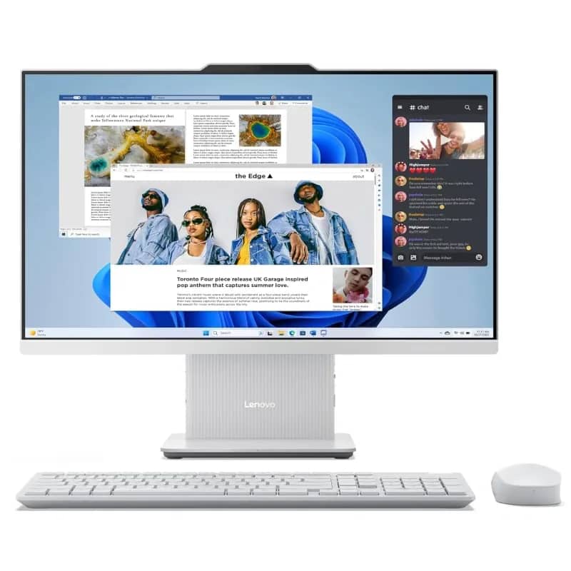 کامپیوتر آل این وان لنوو 23.8 اینچی مدل IdeaCentre AIO 24IRH9 A390 i3 8GB RAM 512GB SSD Intel UHD