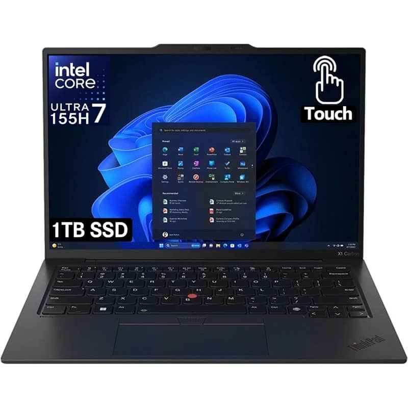 لپ تاپ 14 اینچی لنوو مدل ThinkPad X1 Carbon Gen 12 21KC Core Ultra 7 32GB 1TB SSD Intel Arc