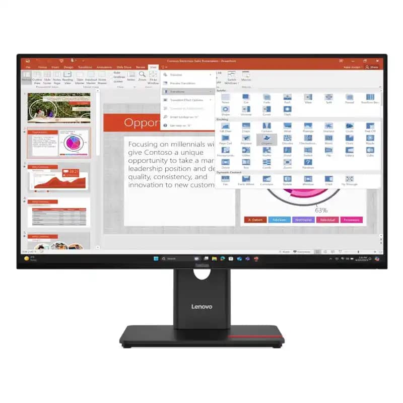 مانیتور 27 اینچی لنوو مدل ThinkVision T27-40