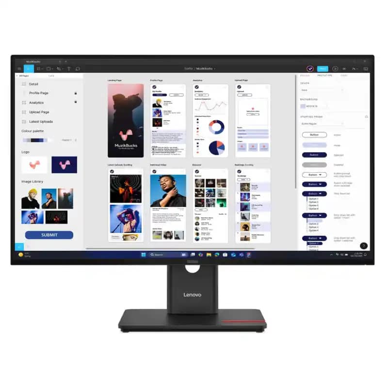 مانیتور 31.5 اینچی لنوو مدل ThinkVision T32UD-40