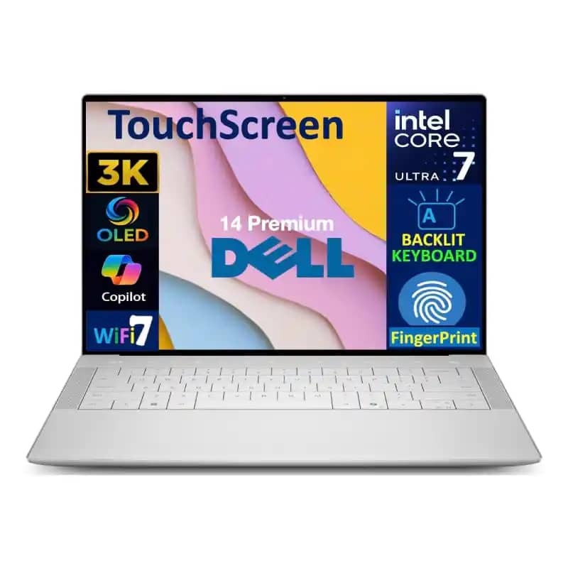 لپ تاپ 14.5 اینچی دل مدل XPS 14 DA14250 Core Ultra 7 255H 32GB 1TB SSD 6GB RTX 4050