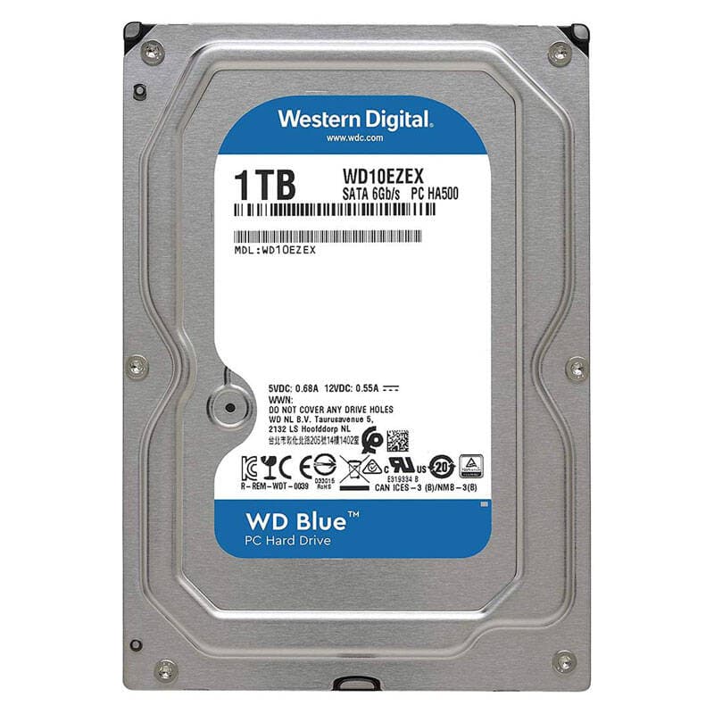 هارد دیسک اینترنال وسترن دیجیتال سری آبی مدل WD10EZEX ظرفیت 1 ترابایت