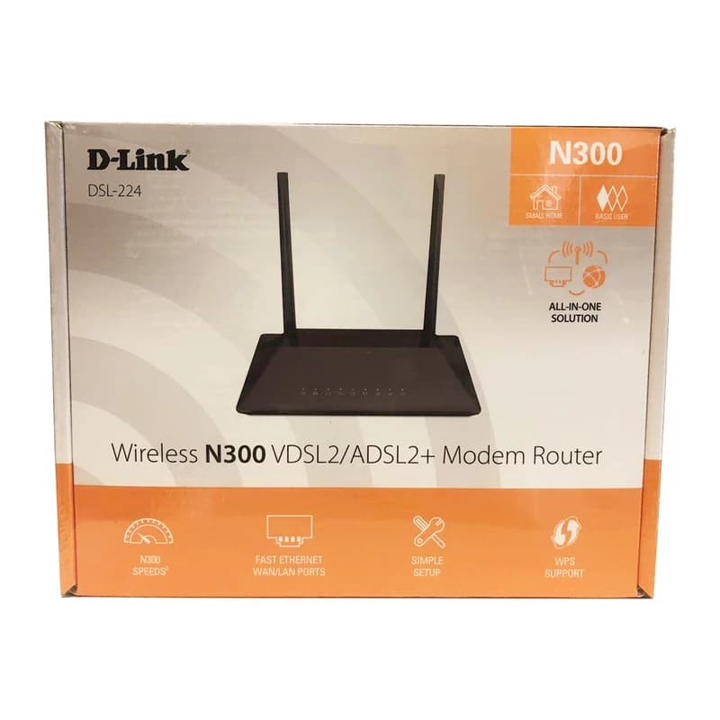مودم روتر بی سیم ADSL2/VDSL2 دی لینک مدل DSL-224