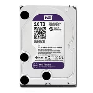 هارد دیسک اینترنال وسترن دیجیتال سری بنفش مدل WD20PURZ ظرفیت 2 ترابایت
