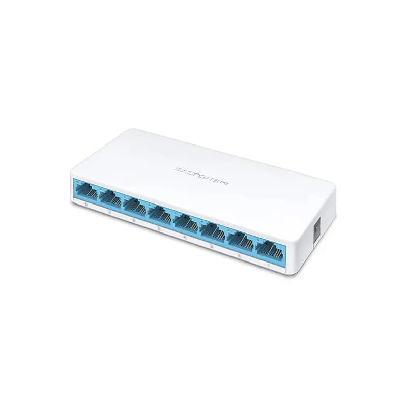 سوئیچ شبکه 8 پورت مگابیت و دسکتاپ مرکوسیس مدل MS108