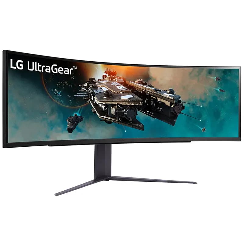مانیتور مخصوص بازی ال جی مدل LG G 49GR85DC B سایز 49 اینچ منحنی