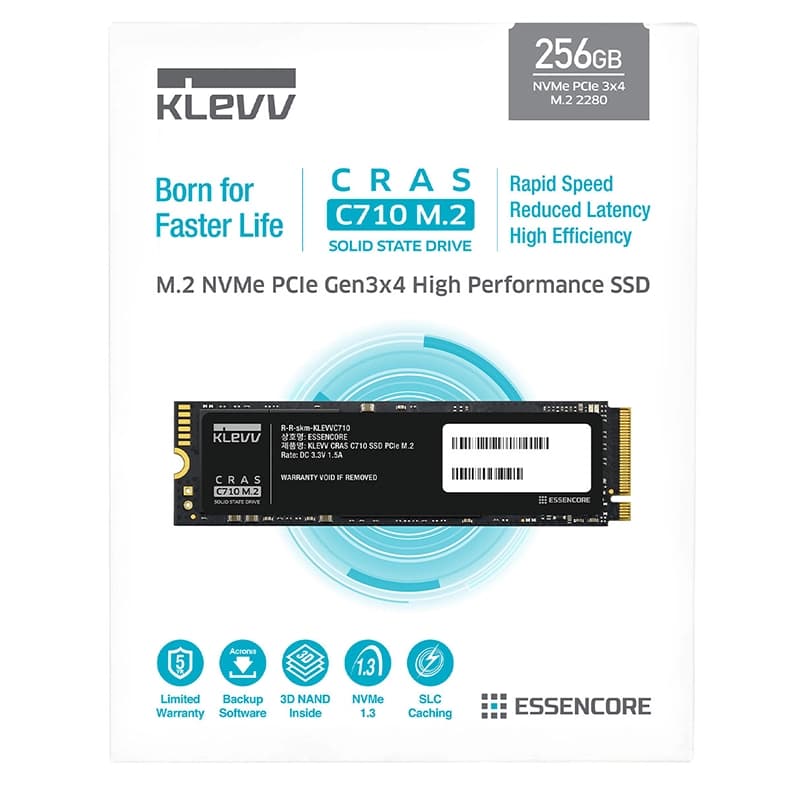 حافظه اس اس دی مدل اینترنال کلو CRAS C710 ظرفیت 256 گیگابایت