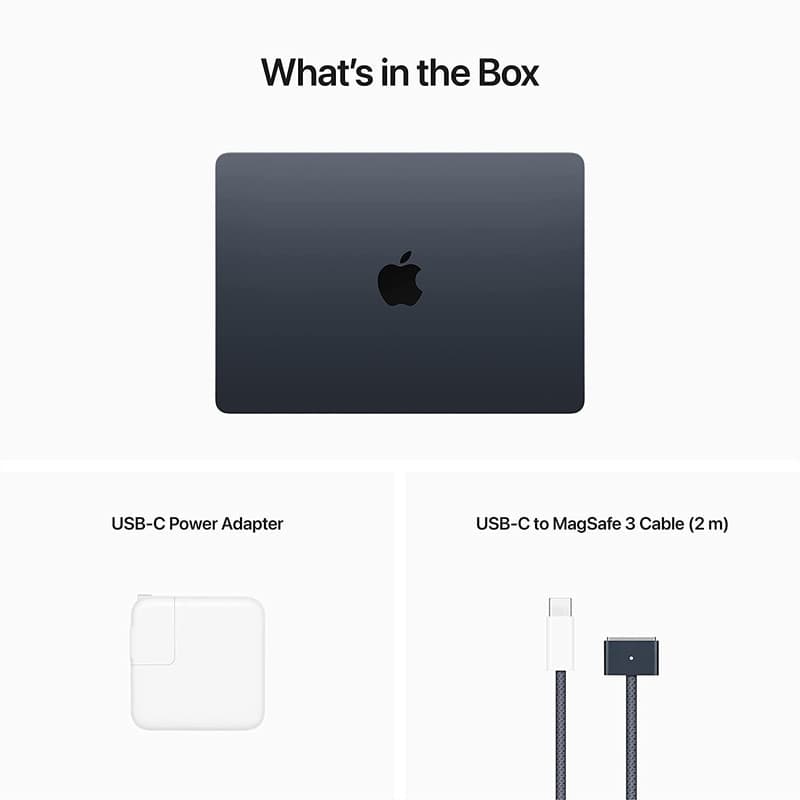لپ تاپ 15.3 اینچی اپل مدل MacBook Air MKQX3 M2 8GB 512GB SSD