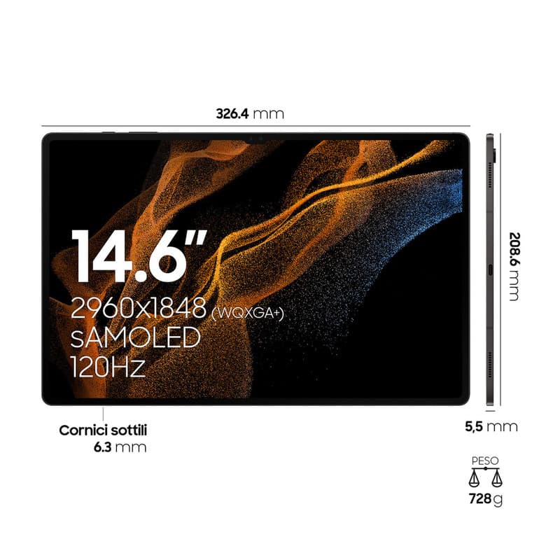 تبلت سامسونگ مدل  Galaxy Tab S8 Ultra ظرفیت 128 گیگابایت رم 8 گیگابایت