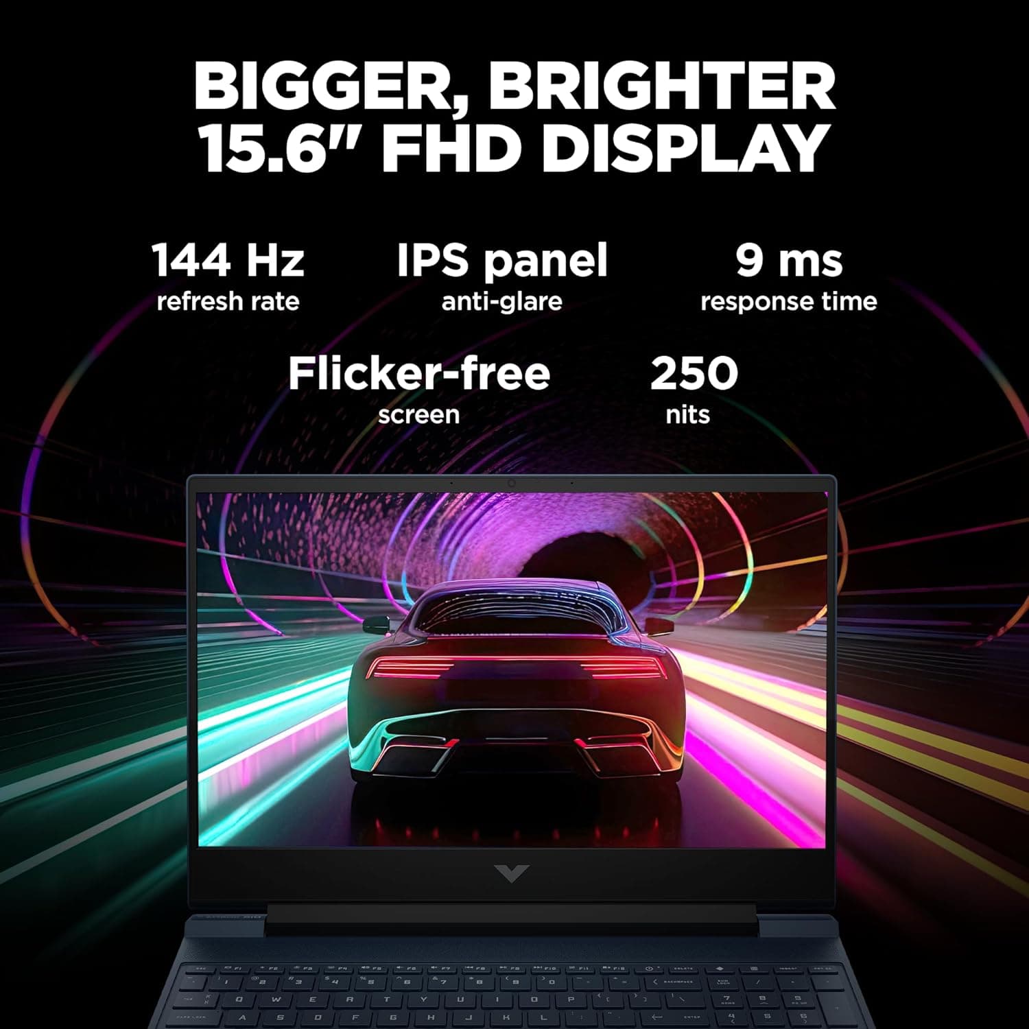 لپ تاپ 15.6 اینچی اچ پی مدل Victus 15-FA2701WM i5 16GB 512GB SSD 6GB RTX 4050