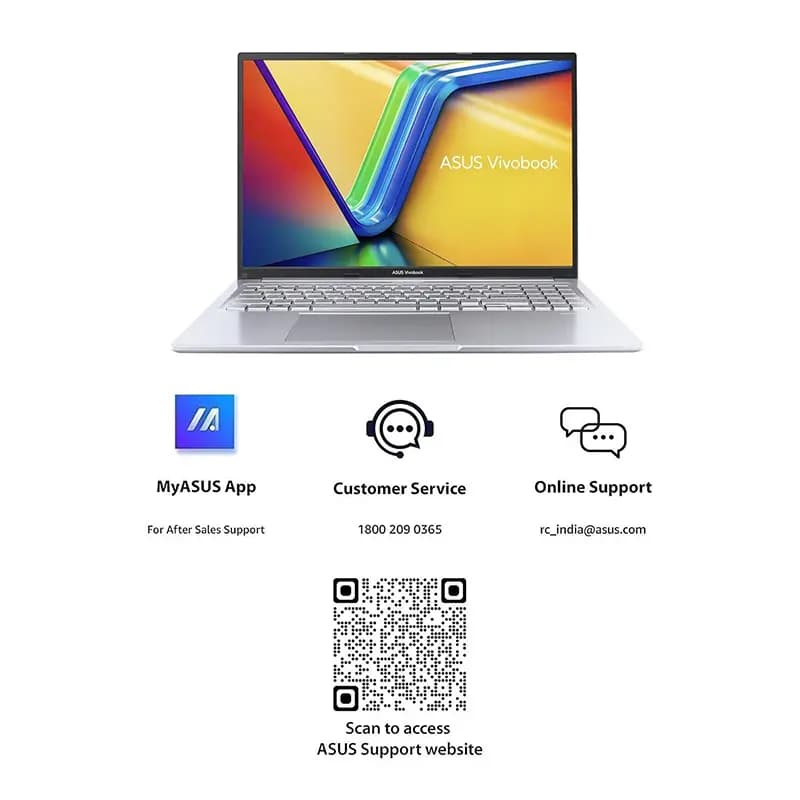 لپ تاپ 15.6 اینچی ایسوس مدل VivoBook A1504VA i5 8GB 512GB SSD Iris Xe