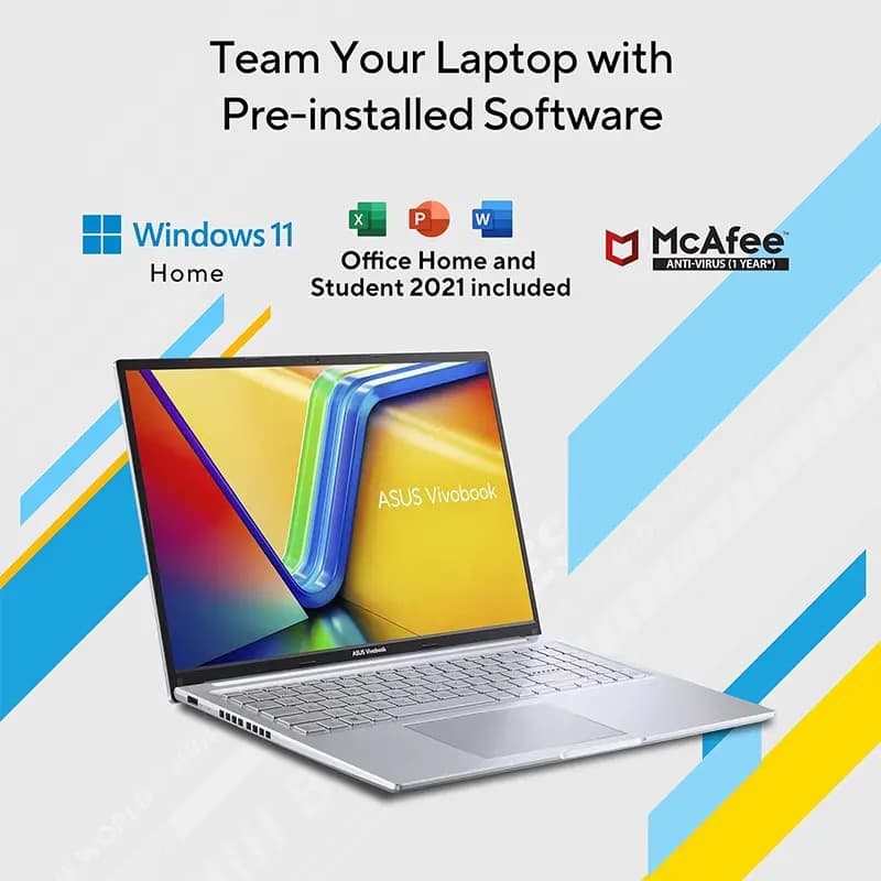 لپ تاپ 15.6 اینچی ایسوس مدل VivoBook A1504VA i5 8GB 512GB SSD Iris Xe