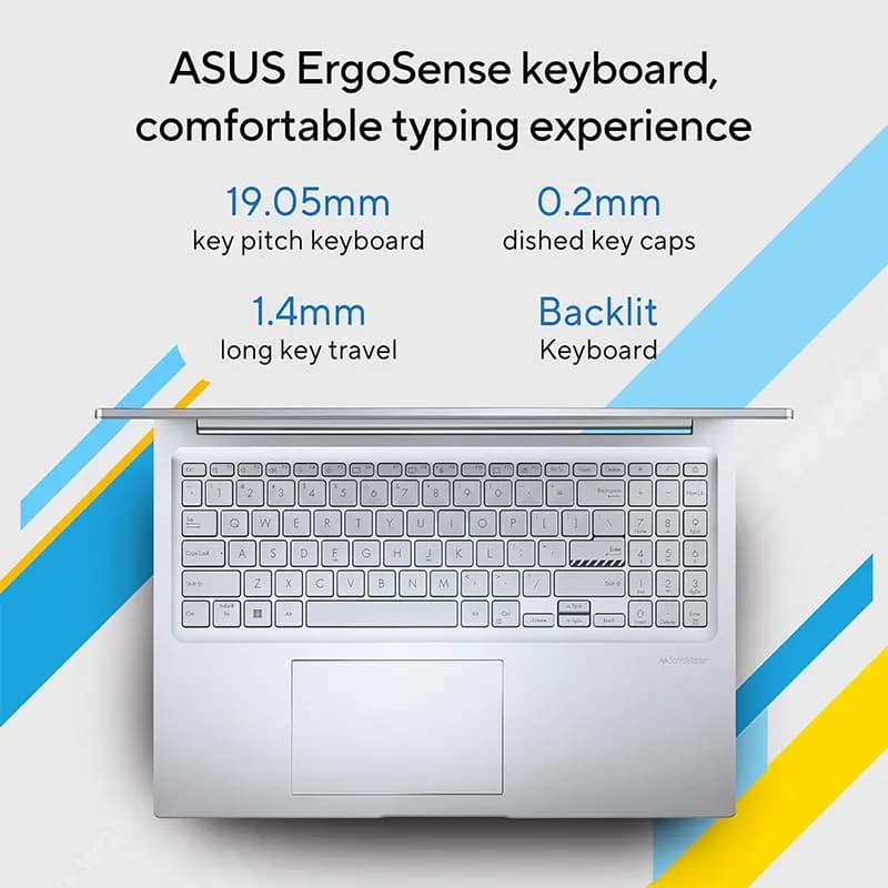 لپ تاپ 15.6 اینچی ایسوس مدل VivoBook A1504VA i5 8GB 512GB SSD Iris Xe