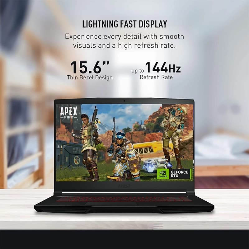 لپ تاپ 15.6 اینچی ام اس آی مدل GF63 i7 16GB 512GB SSD 4GB RTX3050
