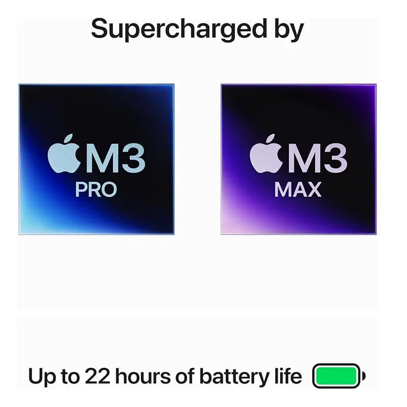 لپ تاپ 16 اینچی اپل مدل MacBook Pro M3 Max Chip 2023 64GB 2TB SSD
