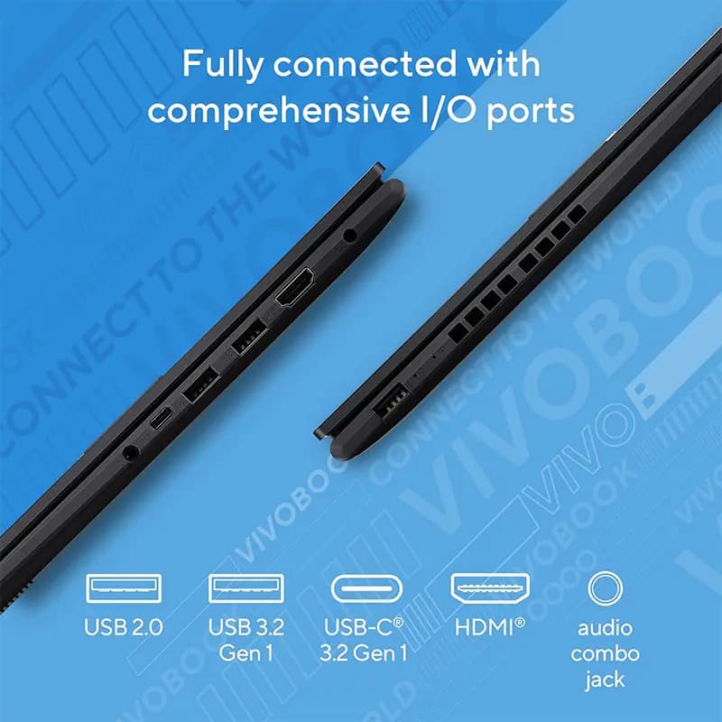 لپ تاپ 15.6 اینچی ایسوس مدل VivoBook X1505ZA i5 16GB 512GB SSD Iris Xe