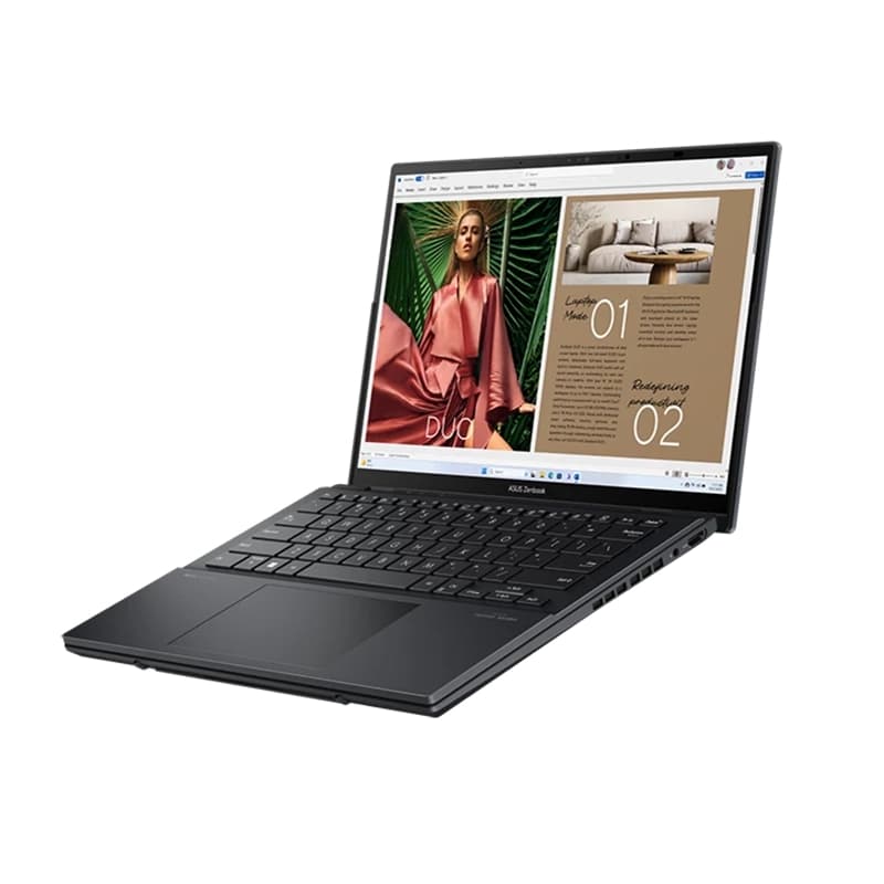 لپ تاپ 14 اینچی ایسوس مدل Zenbook Duo Dual UX8406M Ultra 9 32GB 1TB SSD Intel Arc