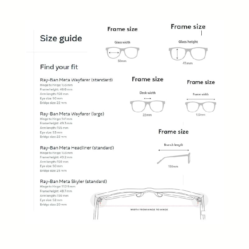 عینک  هوشمند ری بن متا مدل WAYFARER RW4006