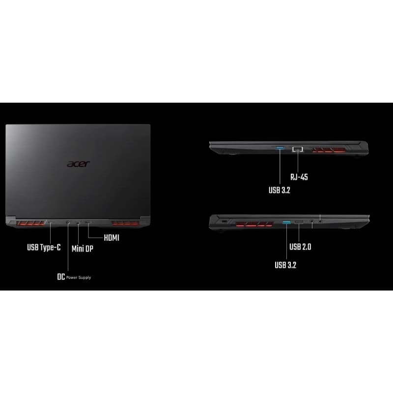 لپ تاپ 15.6 اینچی ایسر مدل ACER SHADOW SH15-51 i7 16GB 1TB SSD 8GB RTX4060