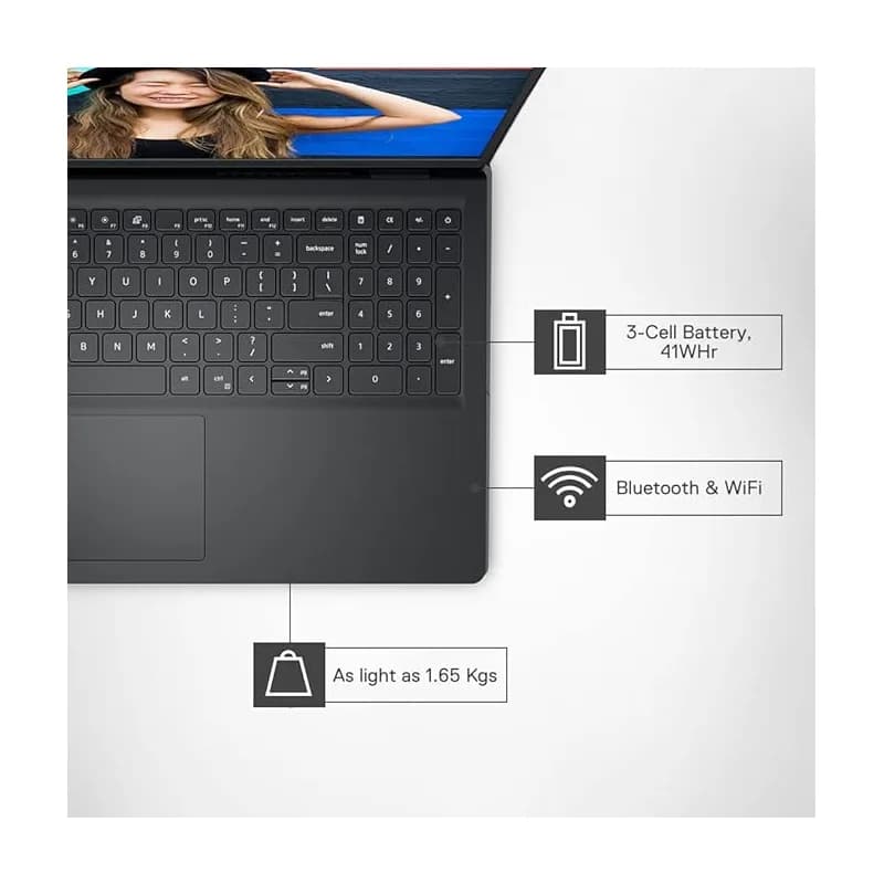 لپ تاپ 15.6 اینچی دل مدل Inspiron 3520 i5 16GB 1TB SSD Intel Iris Xe