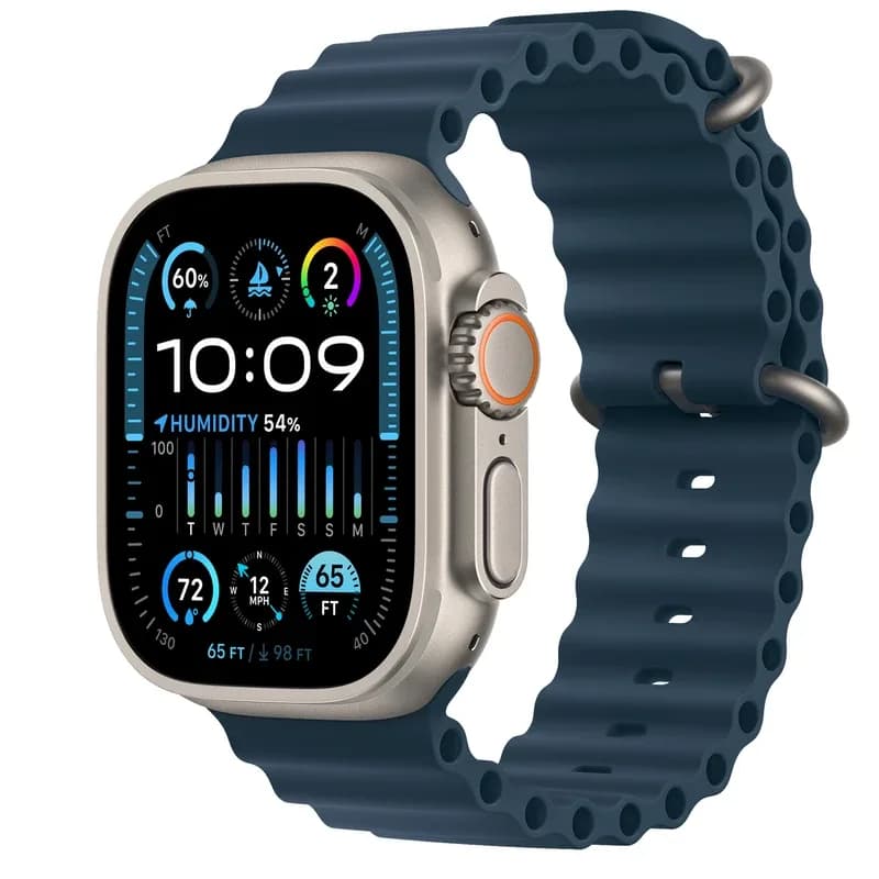 اپل واچ سری Ultra 2 Titanium Case Ocean Band 49mm