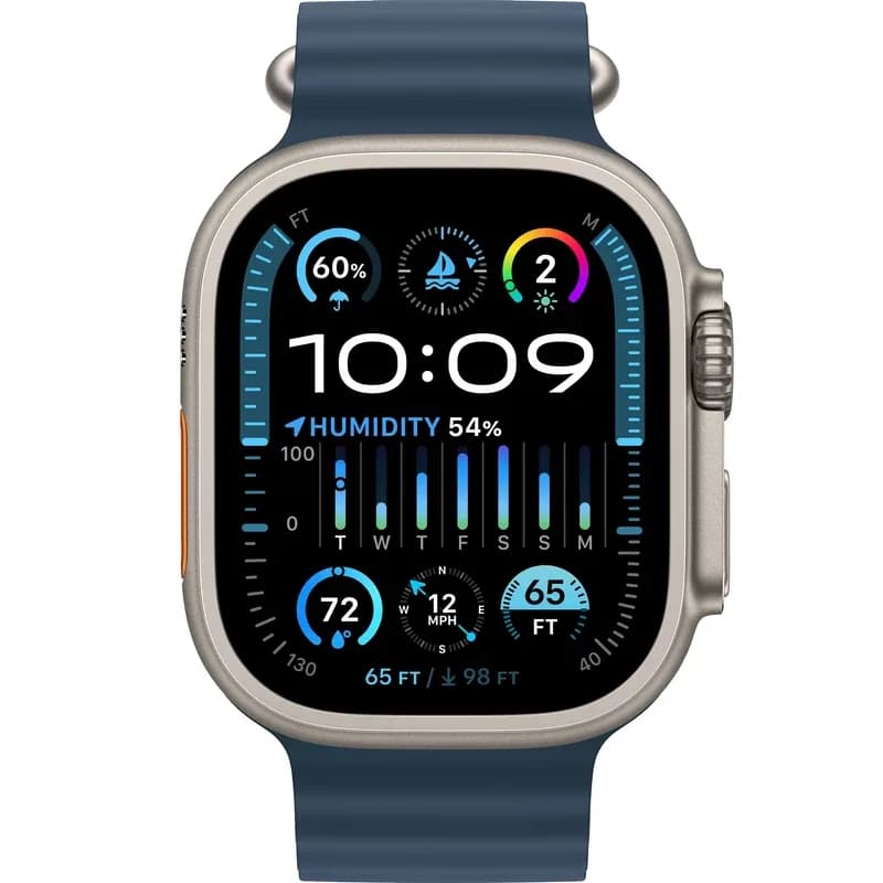اپل واچ سری Ultra 2 Titanium Case Ocean Band 49mm