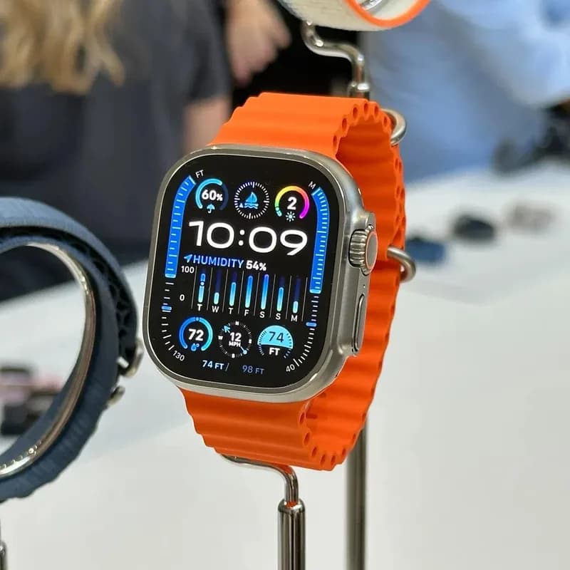 اپل واچ سری Ultra 2 Titanium Case Ocean Band 49mm