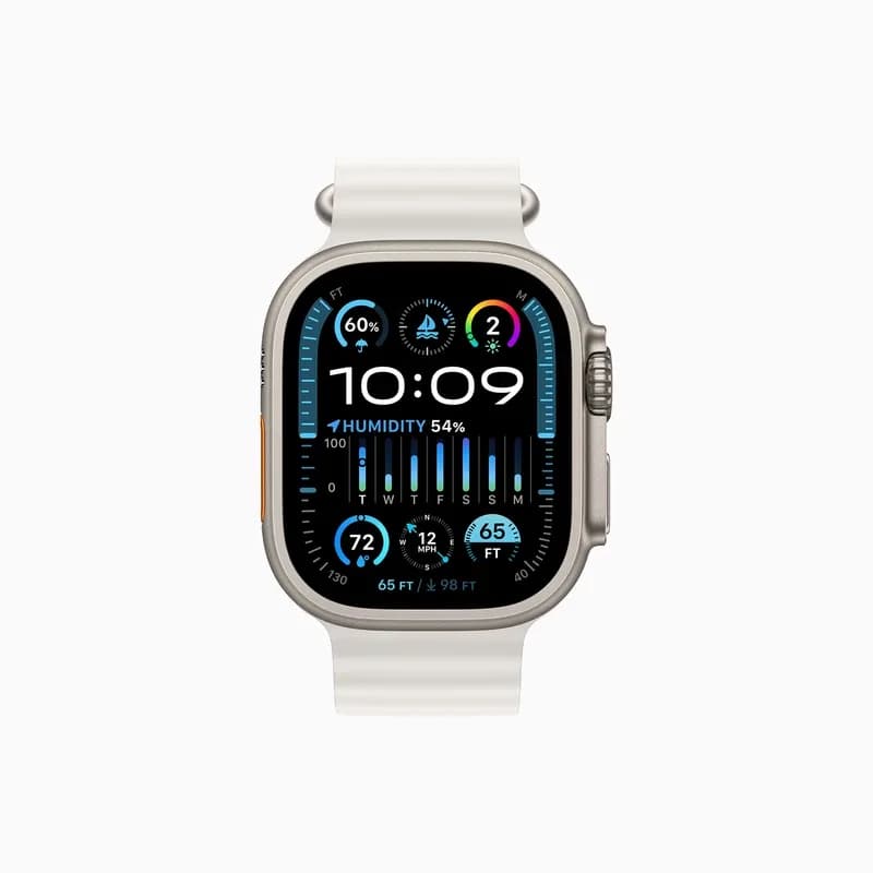 اپل واچ سری Ultra 2 Titanium Case Ocean Band 49mm