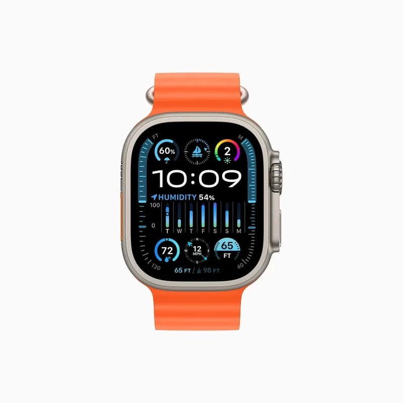 اپل واچ سری Ultra 2 Titanium Case Ocean Band 49mm