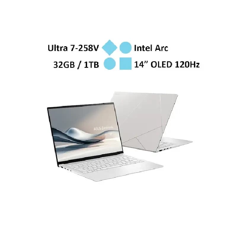 لپ تاپ 14 اینچی ایسوس مدل Zenbook S14 UX5406SA Core Ultra 7 32GB 1TB SSD Intel Arc
