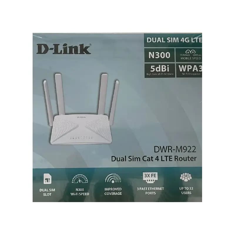 مودم روتر سیمکارتی 4G/LTE دی لینک مدل M922