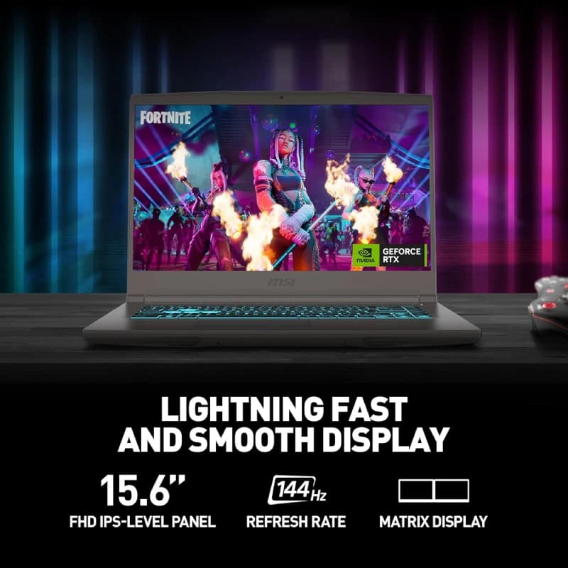 لپ تاپ 15.6 اینچی ام اس آی مدل MSI THIN 15 B12VE i7 16GB 512GB SSD 6GB RTX4050