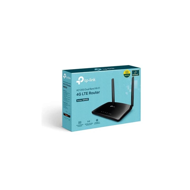 مودم روتر بی سیم 4G LTE دوبانده تی پی لینک مدل MR402