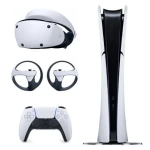 کنسول بازی سونی PS5 Slim Digital حافظه 1 ترابایت به همراه هدست VR2