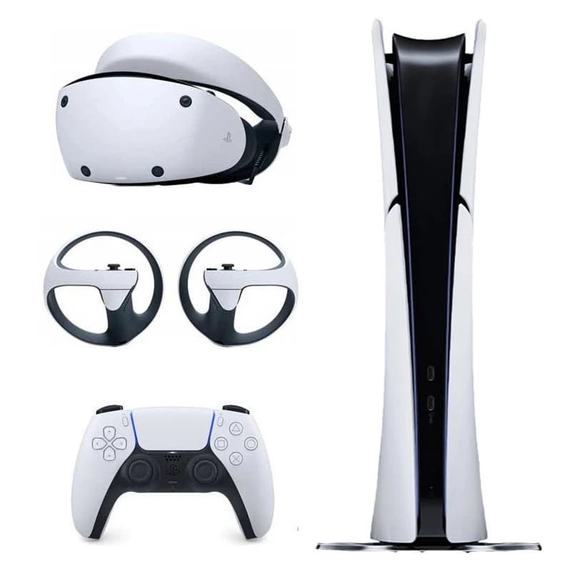 کنسول بازی سونی PS5 Slim Digital حافظه 1 ترابایت به همراه هدست VR2