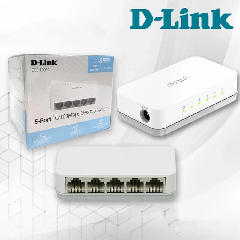 سوئیچ شبکه دی لینک 5 پورت DES-1005C