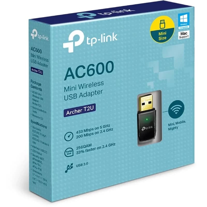 کارت شبکه USB بی‌سیم AC600 تی پی لينک مدل Archer T2U