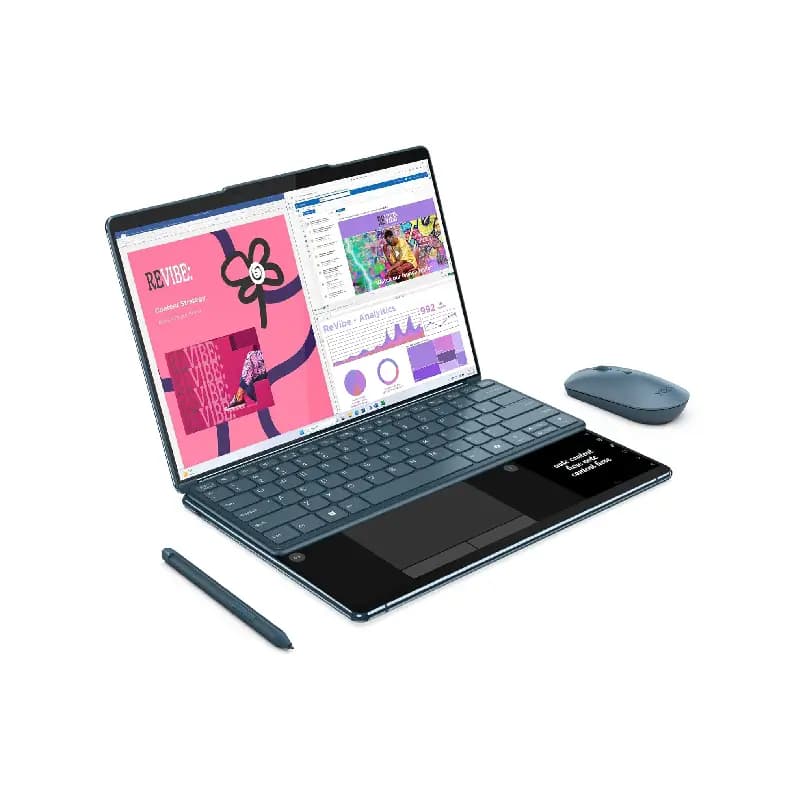 لپ تاپ 13.3 اینچی لنوو مدل YOGA Book 9i 13IMU9 Core Ultra 7 16GB 1TB SSD Intel Iris Xe