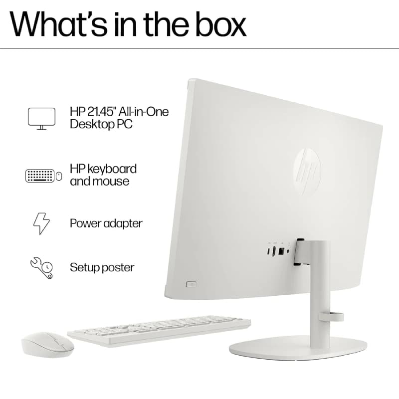 کامپیوتر آل این وان اچ پی 21.5 اینچی مدل HP AIO 22-Dg0000 i3-N300 8GB RAM 512GB SSD Intel UHD Graphic