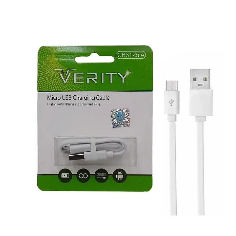 کابل میکرو یو اس بی Verity CB3125 A 20cm