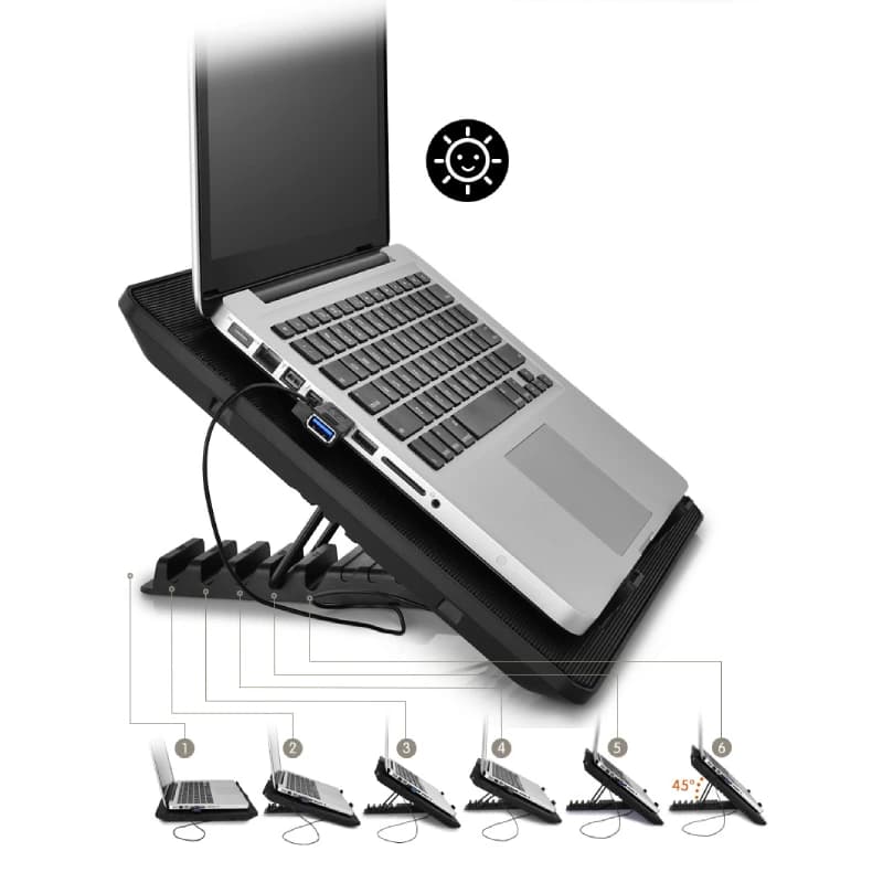 پایه خنک کننده لپ تاپ دیپ کول مدل U Pall