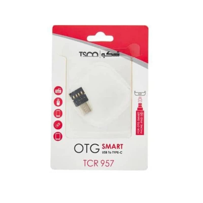 مبدل OTG تسکو USB به USB-C مدل TCR 957