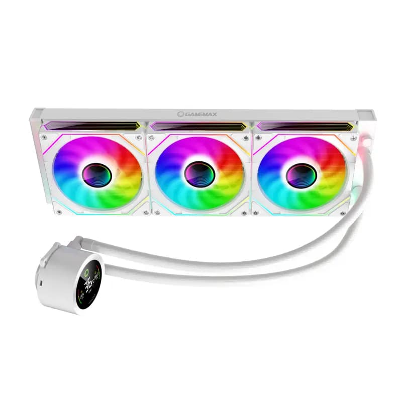 خنک کننده پردازنده مایع گیممکس مدل IceBurg 360 Digital WH