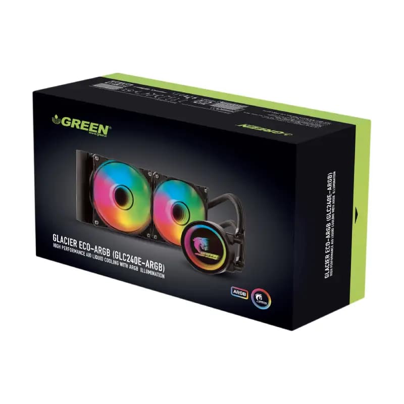 خنک کننده مایع پردازنده گرین مدل GLACIER 240 ECO-ARGB